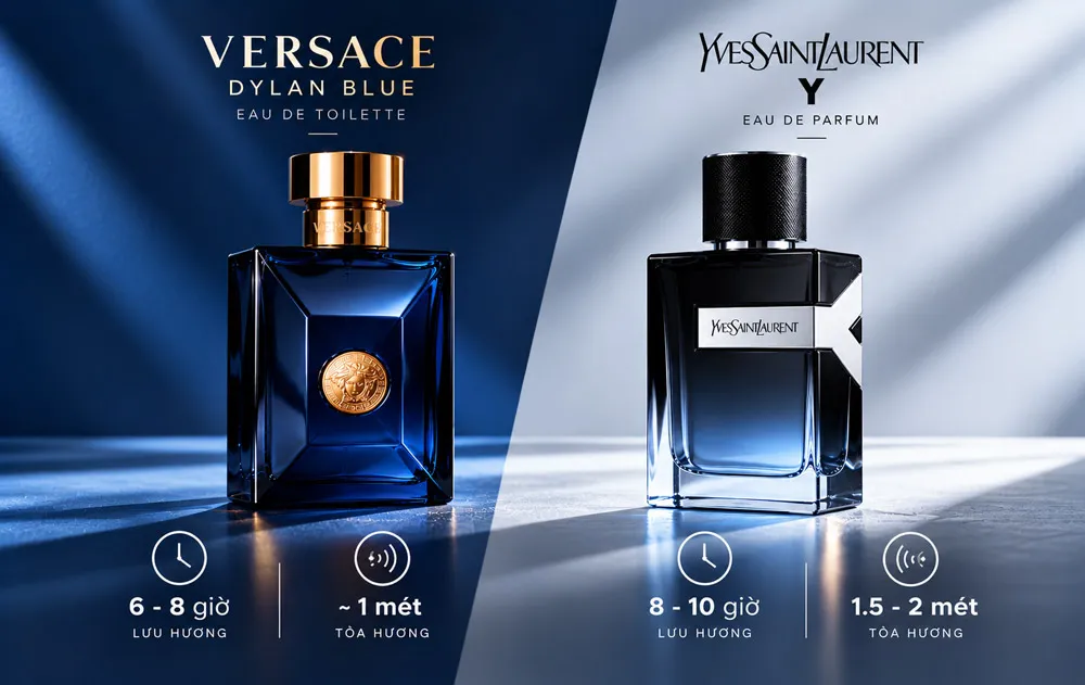 So Sánh Nước Hoa Versace Dylan Blue Và YSL Y EDP
