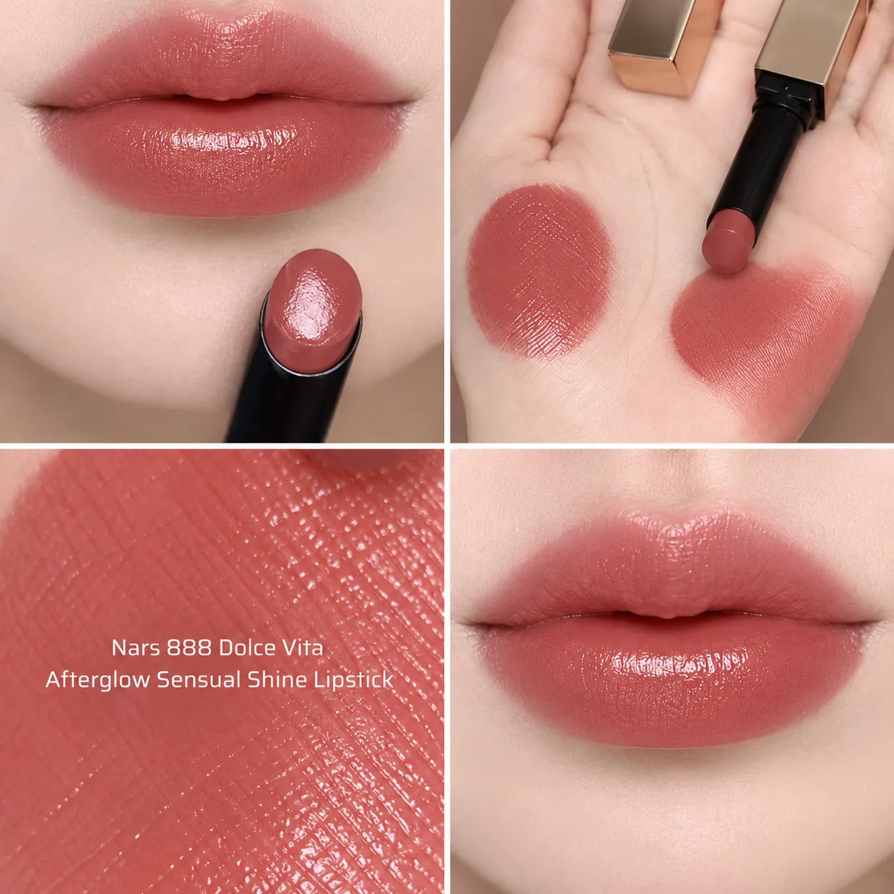 Son Dưỡng Nars Afterglow Sensual Shine Lipstick 888 Dolce Vita
