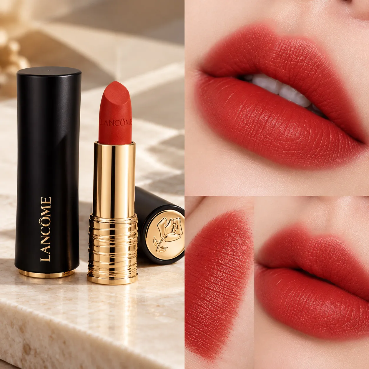 Lancôme L'Absolu Rouge Drama Matte 196 French Touch