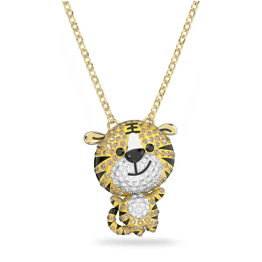 Dây Chuyền Swarovski Zodiac Tiger Pendant Tiger, Yellow, Gold-tone Plated 5620291 Màu Vàng