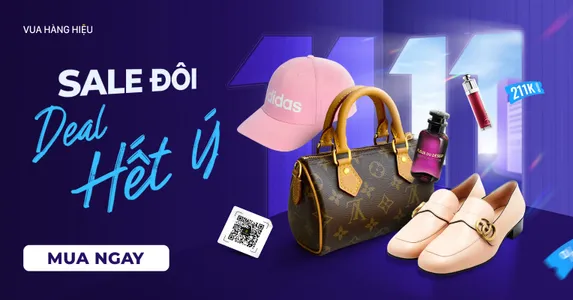 Vua Hàng Hiệu Sale 11/11: Ưu Đãi Nhân Đôi, Voucher Giảm Đến 211K