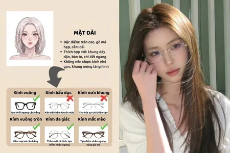 Mặt Dài Đeo Kính Gì Đẹp? 7 Kiểu Kính Giúp Gương Mặt Cân Đối Hơn