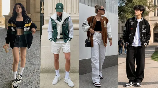 15 Cách Phối Đồ Với Varsity Jacket Trẻ Trung Và Sành Điệu