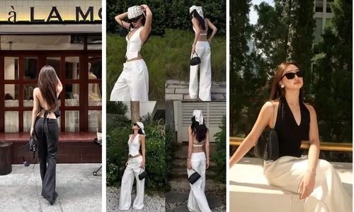 Gợi ý cách phối đồ với áo hở lưng đẹp và thời thượng