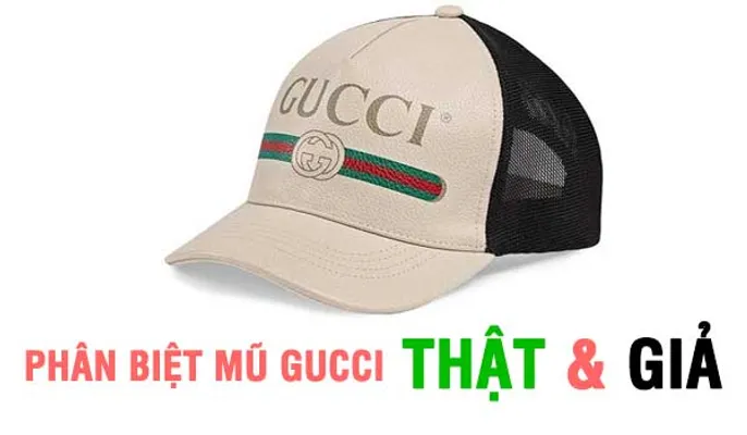 Nhận biết mũ GUCCI chính hãng qua chất liệu và họa tiết
