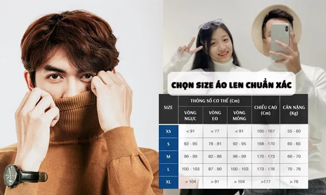 Cách chọn size áo len theo số đo đơn giản và chuẩn xác 1