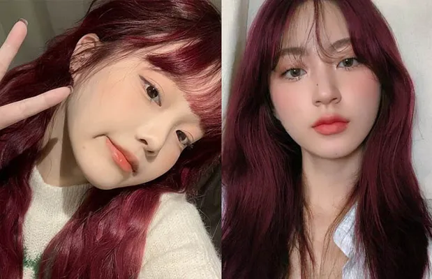 12 kiểu tóc màu phúc bồn tử đẹp hot trend 2026 - 1