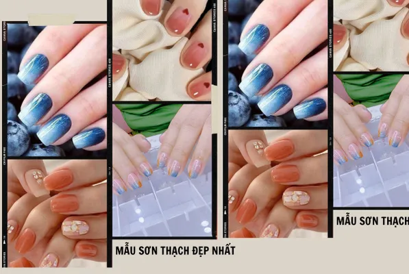 50+ mẫu nail sơn thạch đính đá cực mê nàng nên thử - 1