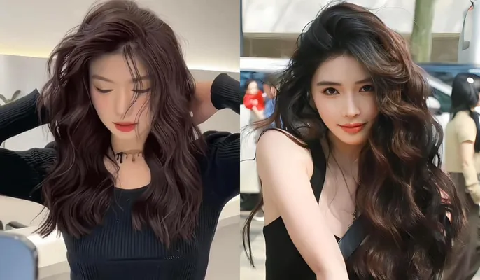 Tóc xoăn lười kiểu Pháp đánh rối tự nhiên mang đến vẻ quyến rũ