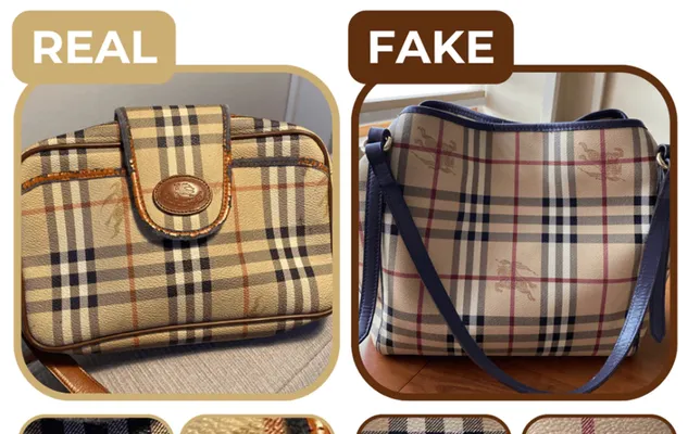 Kiểm tra đường may khâu của túi Burberry