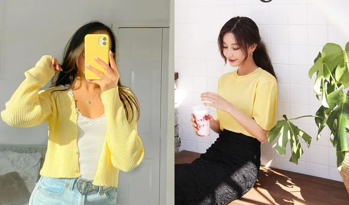 Vàng bơ & gam màu trung tính cơ bản mặc đi làm, đi chơi