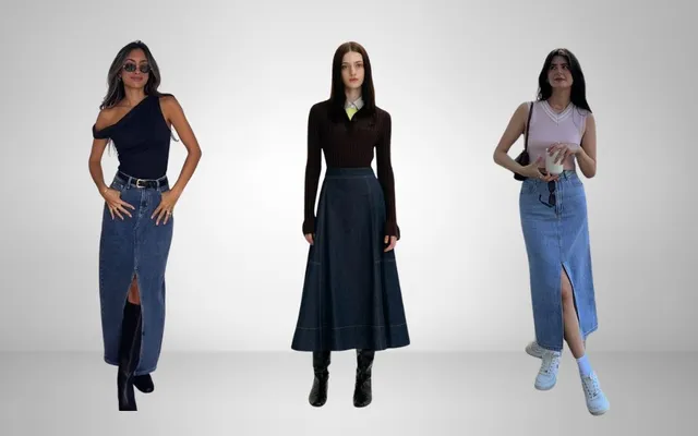 Chân Váy Jean Dài Phối Với Giày Gì​? Gợi Ý 10 Cách Phối Cực Dễ - 1