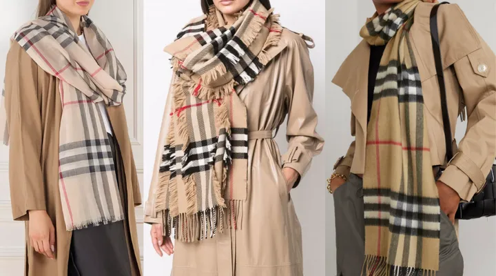 Cách phân biệt khăn Burberry thật - giả