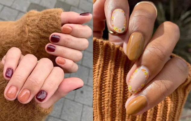 mẫu nails mùa Thu hot trend