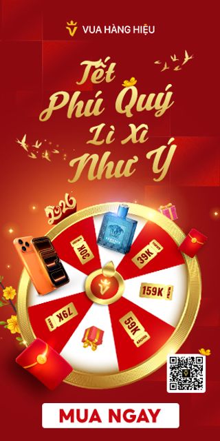 Vòng quay may mắn 2026 - Lì xì Vua Hàng Hiệu