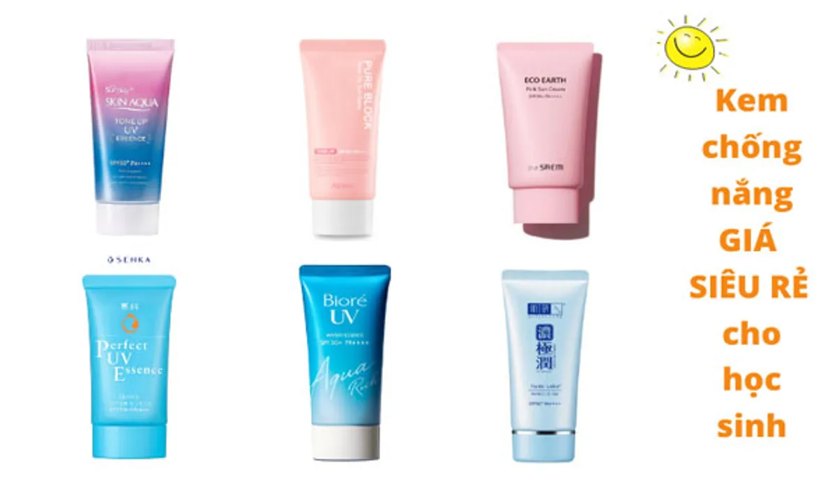 Top 9 kem chống nắng dành cho học sinh cấp 3 chất lượng tốt nên dùng