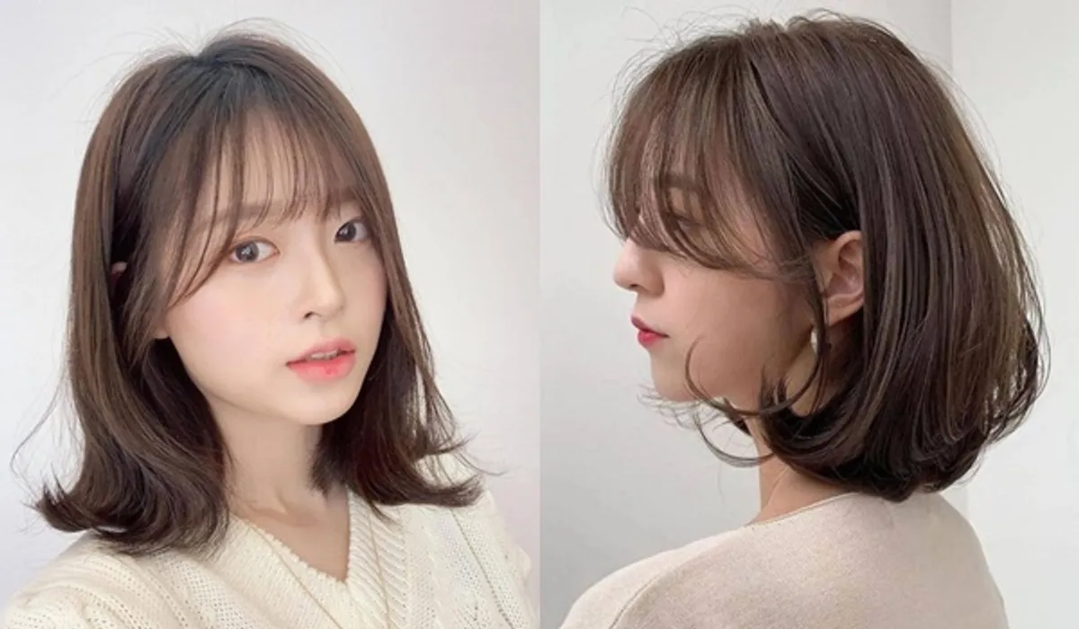 Top 16 kiểu tóc ngang vai mái thưa cứ cắt là đẹp cho mọi khuôn mặt