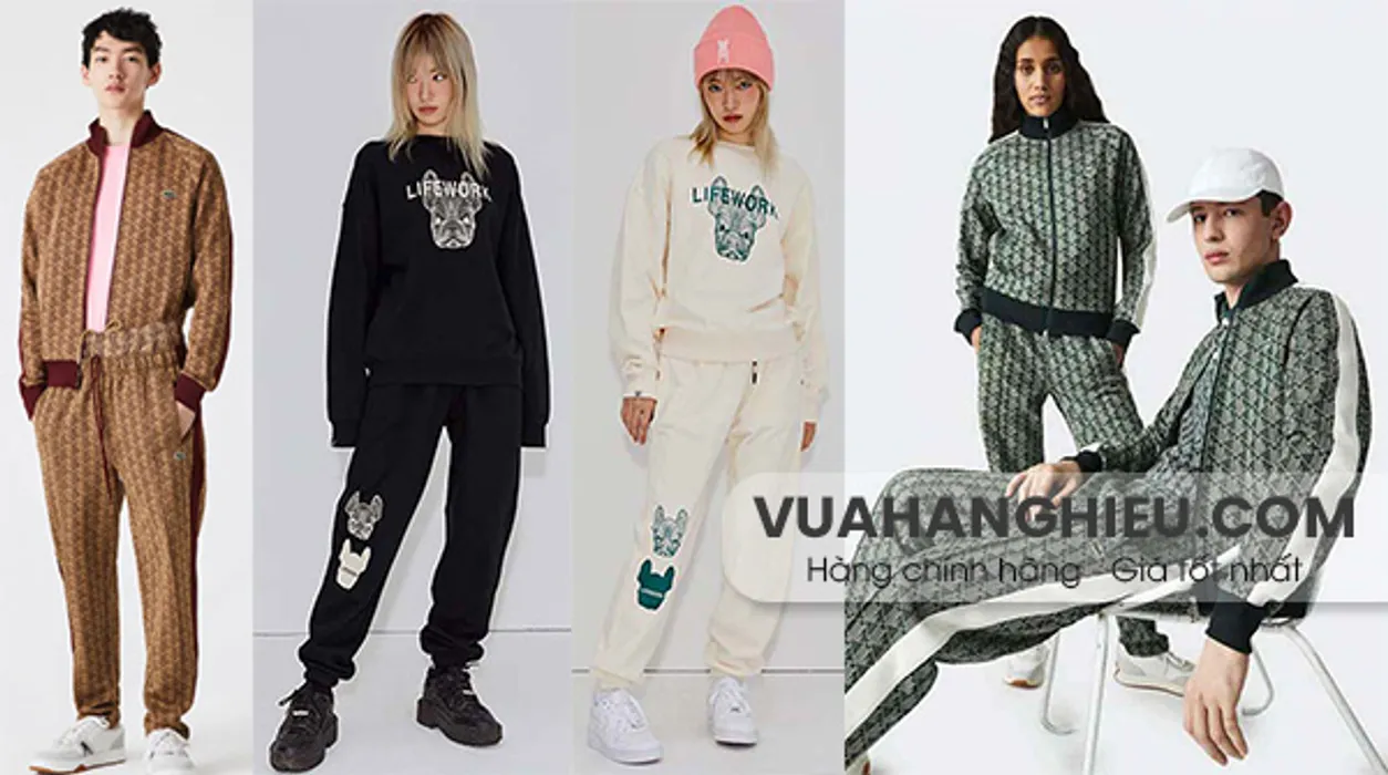 Top 9 bộ quần áo nỉ hàng hiệu nam nữ rất phổ biến hiện nay