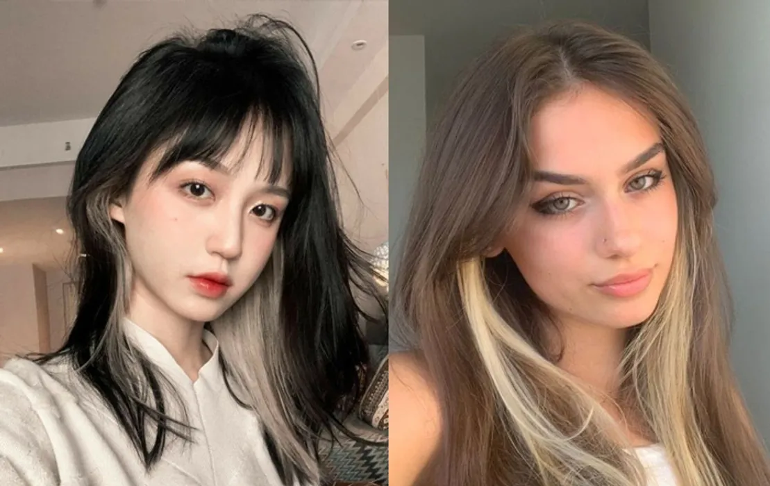 11 kiểu tóc nhuộm highlight ẩn sau tai đẹp "gây sốt" năm nay