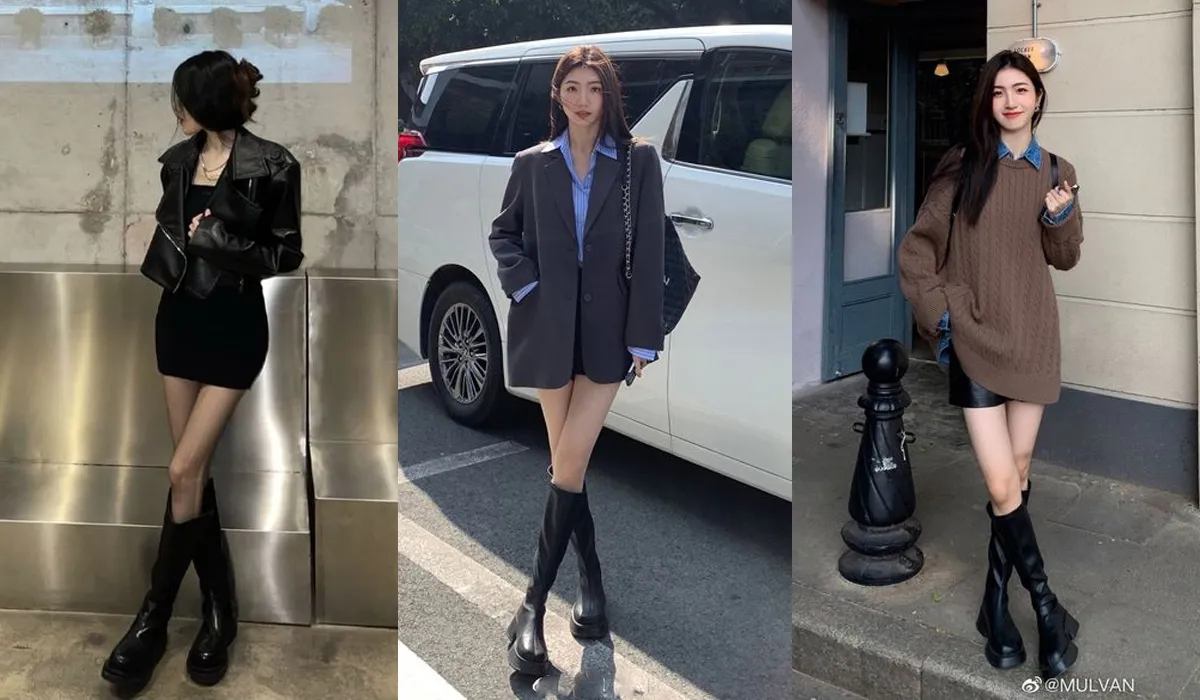Mách bạn 12 cách mix đồ với boot cao quá gối đẹp chuẩn