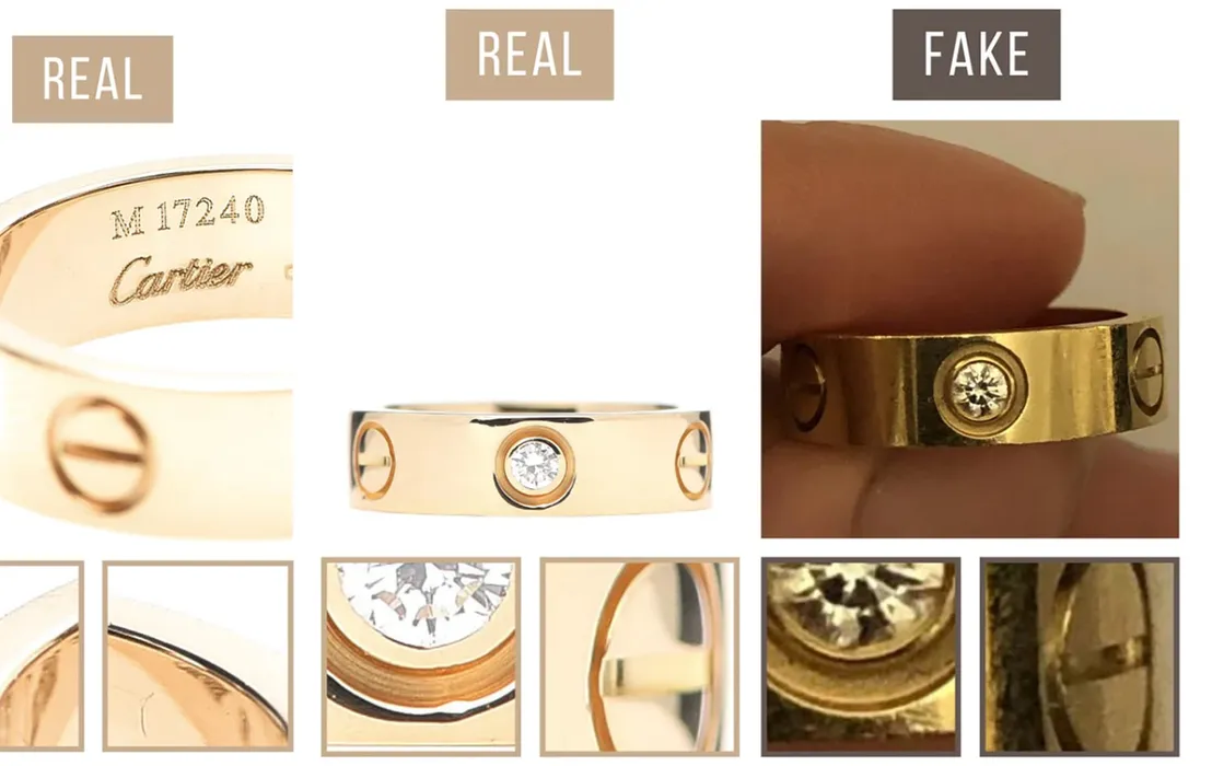 6 cách phân biệt trang sức Cartier thật giả bằng mắt thường