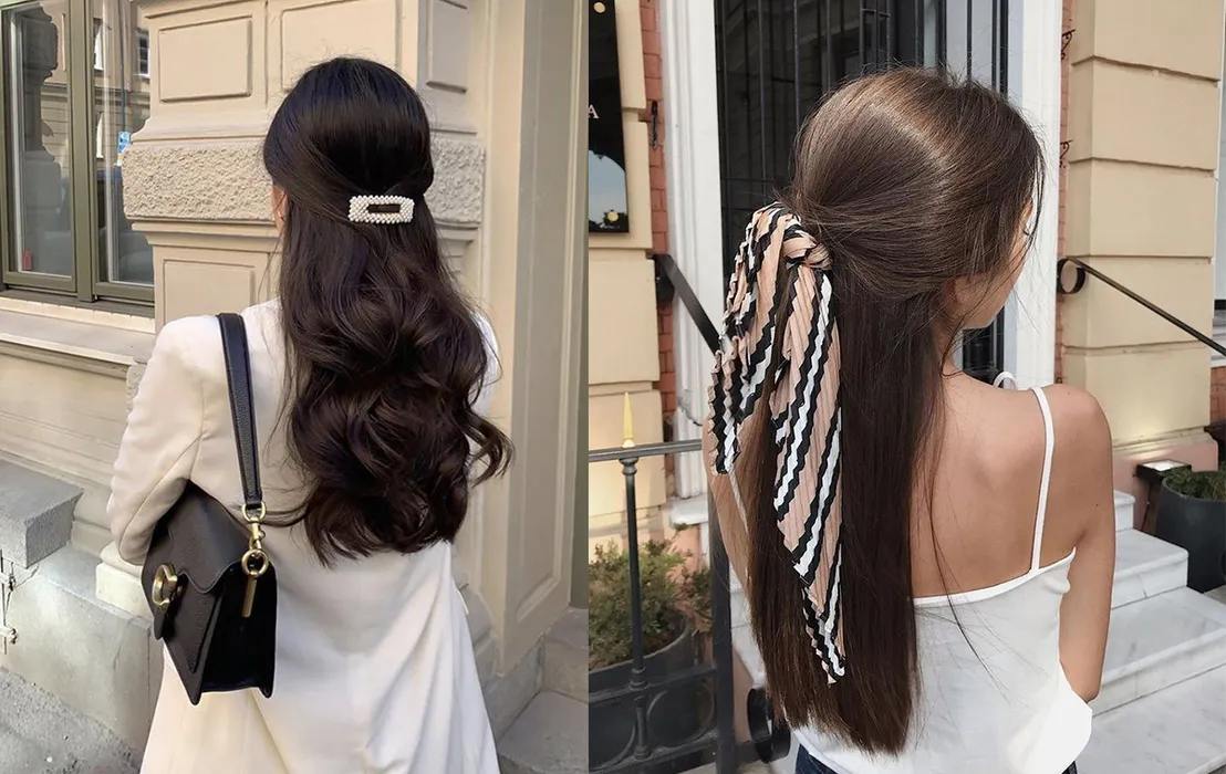 Top 27 kiểu tóc buộc nửa đầu trẻ trung và rất dễ thương hiện nay