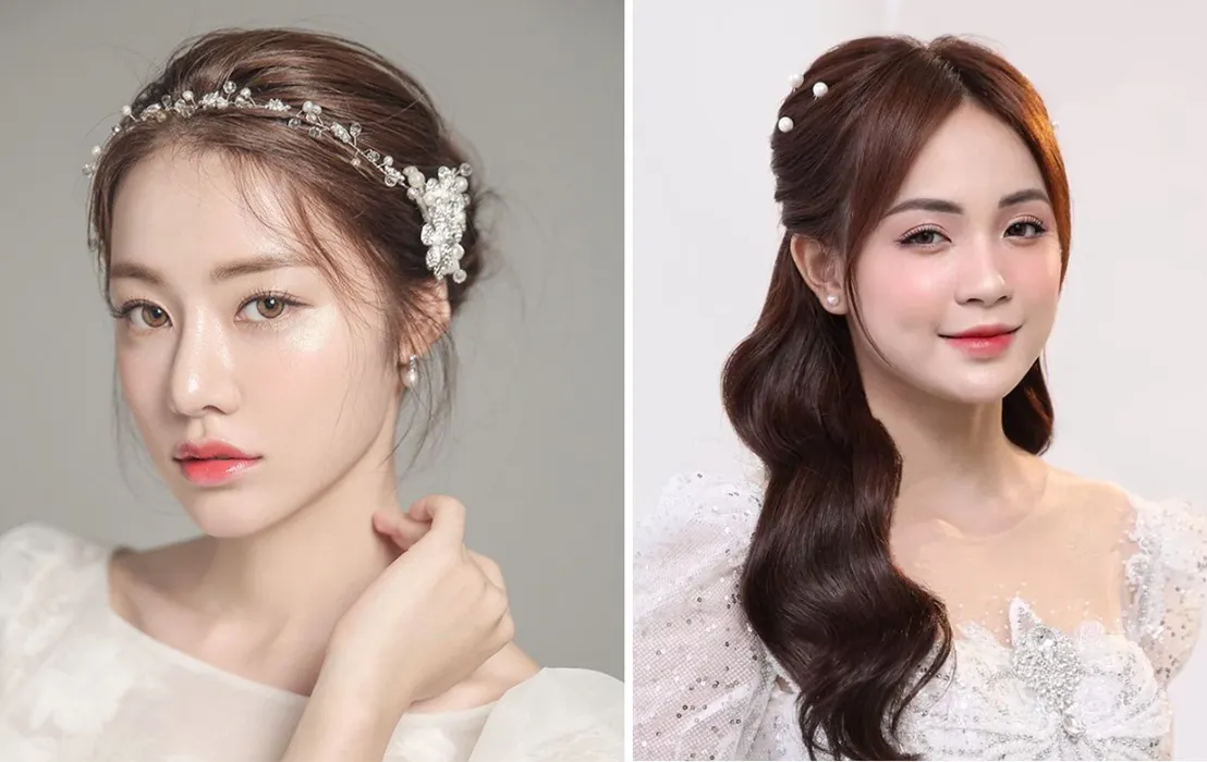 Top 13+ Kiểu tóc cho cô dâu mặt vuông được yêu rất thích 2026