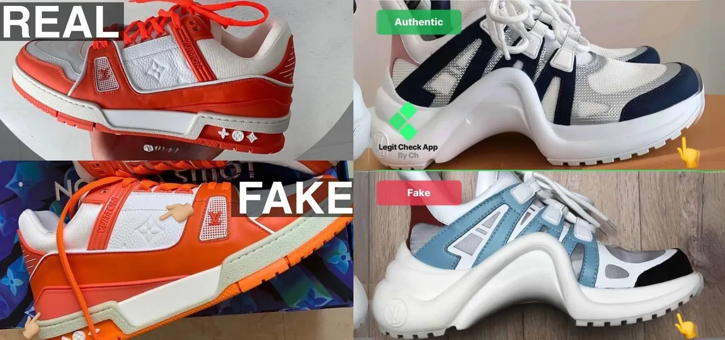 Cách phân biệt giày LV Louis Vuitton thật giả đơn giản