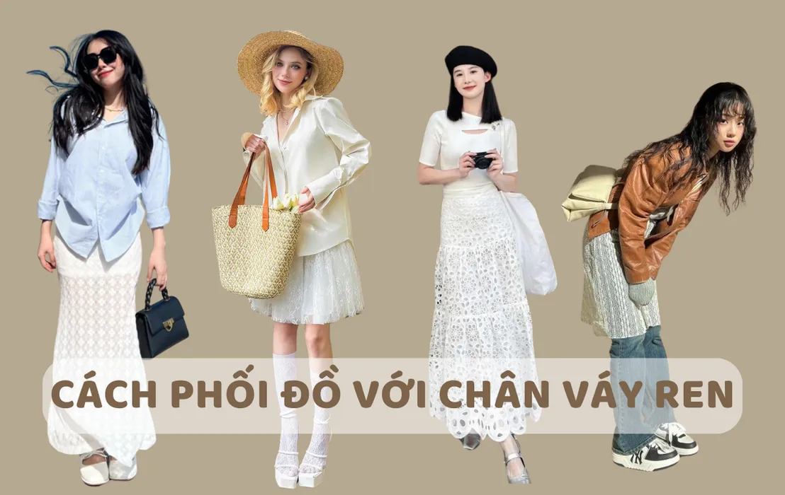 10 cách phối đồ cùng chân váy ren đẹp như Fashionista