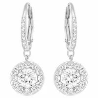 Khuyên Tai Swarovski Angelic Pierced Earrings White Rhodium Plated 5142721 Màu Bạc