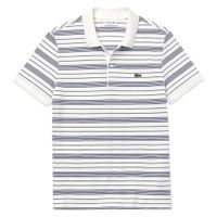 Áo Phông Lacoste Regular Fit Striped Cotton Piqué Polo Shirt Màu Trắng Kẻ Size 3