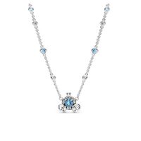 Dây Chuyền Pandora Necklace Cinderella Pumpkin Coach Silver