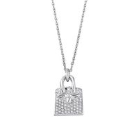 Dây Chuyền Hermès Hình Chìa Khóa Vàng Trắng
