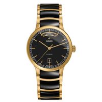 Đồng Hồ Rado Centrix Automatic Day-Date 38mm R30157162 Màu Đen/Vàng