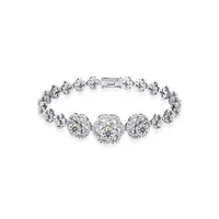 Vòng Đeo Tay Kim Cương Jemmia Diamond Nữ 18K LT2021072133 Vàng Trắng (Giá Chưa Bao Gồm Đá Chủ)