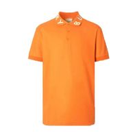 Áo Burberry Polo Logo Intarsia Cotton Piqué Polo Shirt Orange Màu Cam Size L