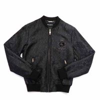 Áo Khoác Bomber Jacket Dolce & Gabbana D&G Màu Đen Size 48