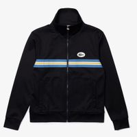 Áo Khoác Nỉ Lacoste Men’s Heritage Striped Zip-Up Sweatshirt Navy Size L