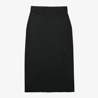 Chân Váy Len Lacoste Women's Live Slit-Front Knit Skirt Màu Đen Size 38