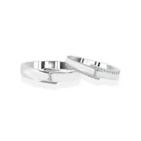 Nhẫn Cưới Jemmia Diamond Moissanite 14K NC2021040907 Màu Trắng (Giá Chưa Bao Gồm Đá Chủ)