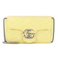 Túi Gucci Marmont Super Mini Leather Shoulder Bag Màu Vàng