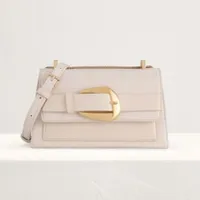 Túi Pedro Buckled Croc-Effect Shoulder Bag 75060043 Màu Trắng