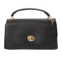 Túi Xách Coach Tilly Satchel 23 in Crossgrain Leather  Black Màu Đen