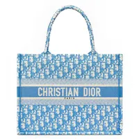 Túi Xách Tay Dior Medium Dior Book Tote Cornflower Blue Dior Oblique Embroidery Màu Xanh Dương