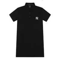 Váy Polo MLB Collar Slim Fit New York Yankees 31OP12131-50L Màu Đen