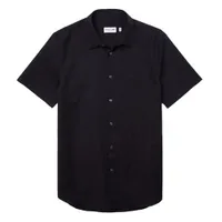 Áo Sơ Mi Lacoste Men’s Regular Fit Piqué Cotton Poplin Shirt CH2741 51 HDE Màu Xanh Đen Size 42