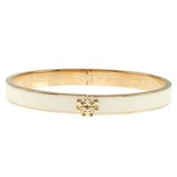 Vòng Đeo Tay Tory Burch Kira Enamel Bracelet Màu Trắng Vàng