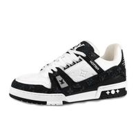 Giày Thể Thao Nam Louis Vuitton LV Trainer 1A9JG9 Màu Đen Trắng Size 40.5