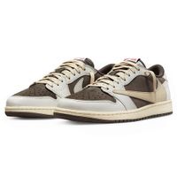 Giày Thể Thao Nike Travis Scott X Air Jordan 1 Low OG Reverse Mocha Phối Màu