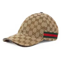 Mũ Gucci Original GG Canvas Baseball With Web Beige Size L